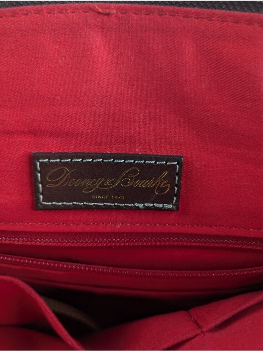 Dooney & Bourke Small Gabriella Leather Satchel Purse Bag Red EUC $248 Retail - Picture 10 of 14